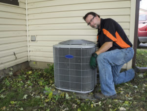 Technician Repairing Ac